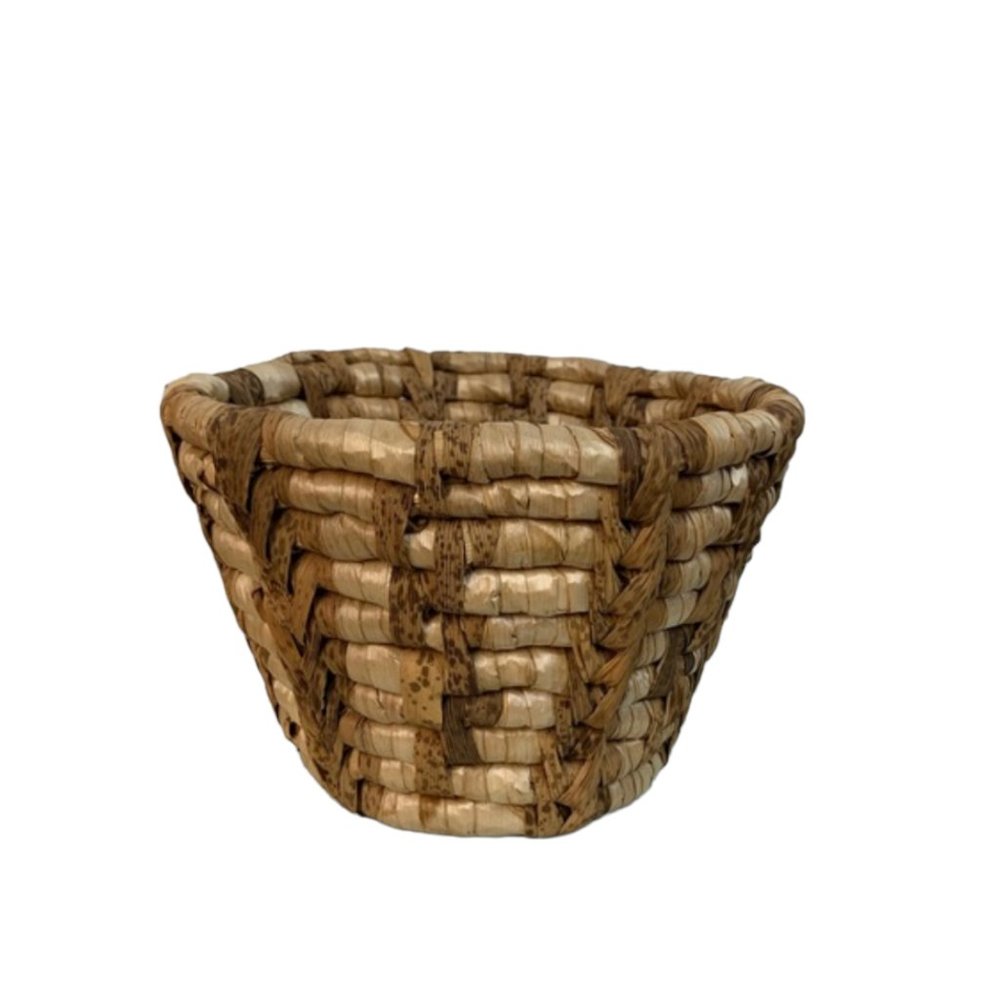 Woven Straw Basket Brown Tan Super Cute Decor